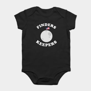 Finders Keepers Funny Moon Flag Baby Bodysuit